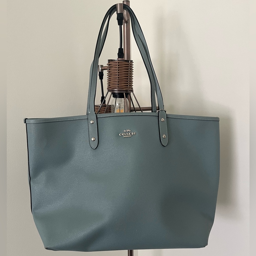 Coach Blue Tote Bag